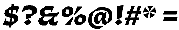 ThanatosVF DeckExtraBoldItalic Instance Font OTHER CHARS