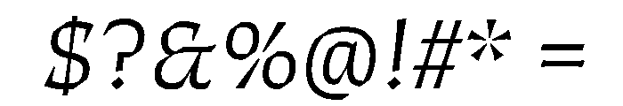 ThanatosVF DeckLightItalic Instance Font OTHER CHARS