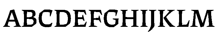 ThanatosVF DeckRegular Instance Font UPPERCASE