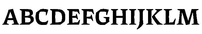 ThanatosVF DeckSemiBold Instance Font UPPERCASE