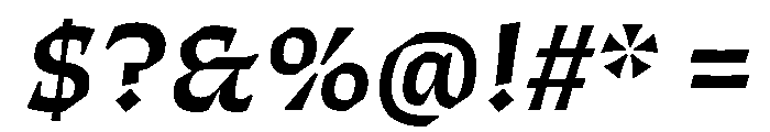 ThanatosVF DeckSemiBoldItalic Instance Font OTHER CHARS