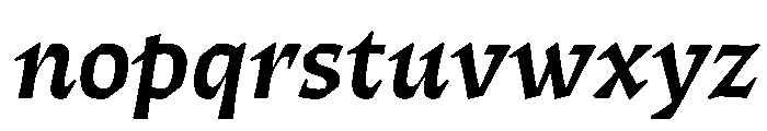 ThanatosVF DeckSemiBoldItalic Instance Font LOWERCASE