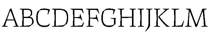 ThanatosVF DeckThin Instance Font UPPERCASE