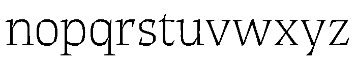 ThanatosVF DeckThin Instance Font LOWERCASE