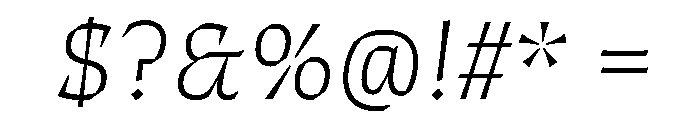 ThanatosVF DeckThinItalic Instance Font OTHER CHARS