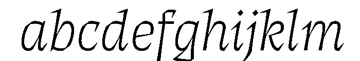 ThanatosVF DeckThinItalic Instance FONT