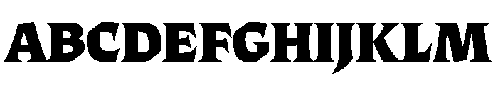 ThanatosVF DisplayBlack Instance Font UPPERCASE