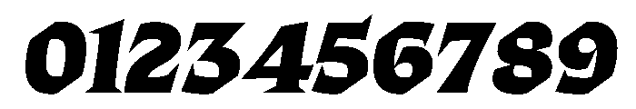 ThanatosVF DisplayBlackItalic Instance Font OTHER CHARS