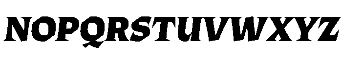 ThanatosVF DisplayBlackItalic Instance Font UPPERCASE