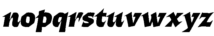 ThanatosVF DisplayBlackItalic Instance Font LOWERCASE