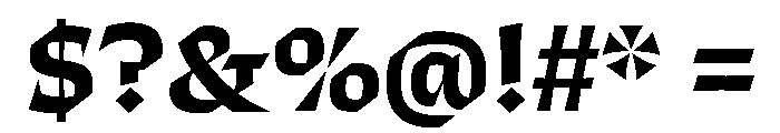 ThanatosVF DisplayBold Instance Font OTHER CHARS