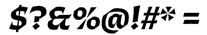 ThanatosVF DisplayBoldItalic Instance Font OTHER CHARS