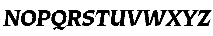 ThanatosVF DisplayBoldItalic Instance Font UPPERCASE