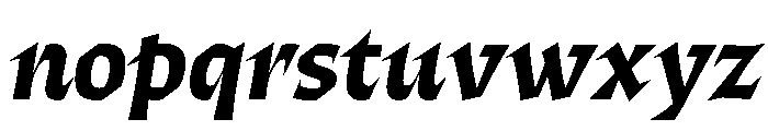 ThanatosVF DisplayBoldItalic Instance Font LOWERCASE