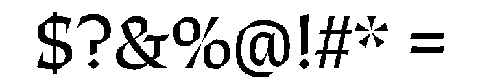 ThanatosVF DisplayBook Instance Font OTHER CHARS