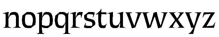 ThanatosVF DisplayBook Instance Font LOWERCASE