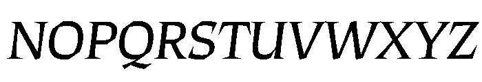ThanatosVF DisplayBookItalic Instance Font UPPERCASE