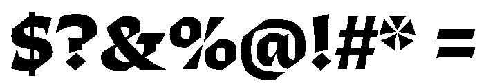 ThanatosVF DisplayExtraBold Instance Font OTHER CHARS