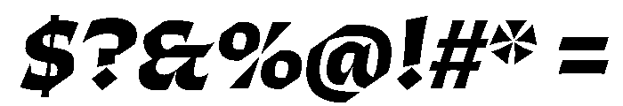 ThanatosVF DisplayExtraBoldItalic Instance Font OTHER CHARS