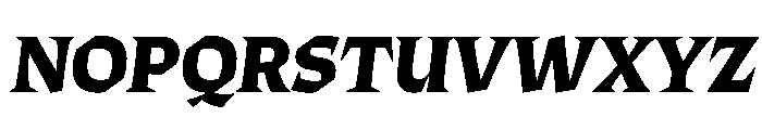 ThanatosVF DisplayExtraBoldItalic Instance Font UPPERCASE