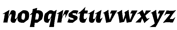 ThanatosVF DisplayExtraBoldItalic Instance Font LOWERCASE