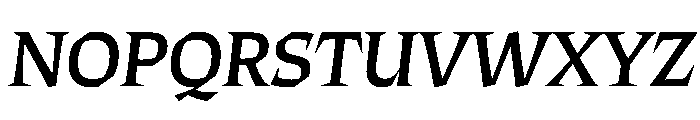 ThanatosVF DisplayItalic Instance Font UPPERCASE