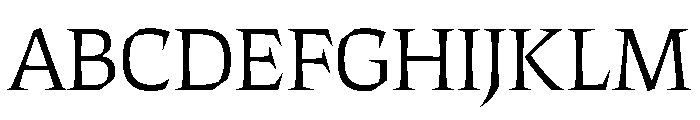 ThanatosVF DisplayLight Instance Font UPPERCASE