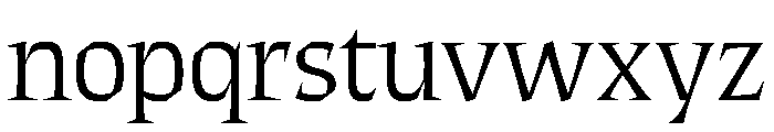 ThanatosVF DisplayLight Instance Font LOWERCASE