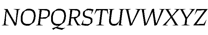 ThanatosVF DisplayLightItalic Instance Font UPPERCASE
