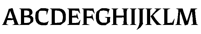 ThanatosVF DisplayRegular Instance Font UPPERCASE