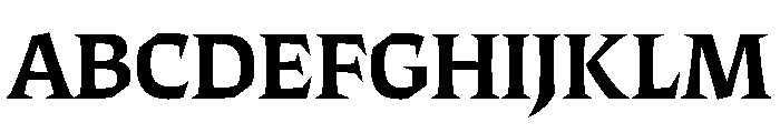 ThanatosVF DisplaySemiBold Instance Font UPPERCASE