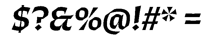 ThanatosVF DisplaySemiBoldItalic Instance Font OTHER CHARS