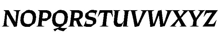 ThanatosVF DisplaySemiBoldItalic Instance Font UPPERCASE