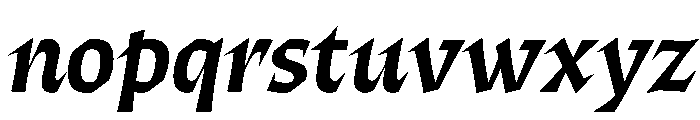 ThanatosVF DisplaySemiBoldItalic Instance Font LOWERCASE