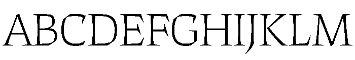 ThanatosVF DisplayThin Instance Font UPPERCASE