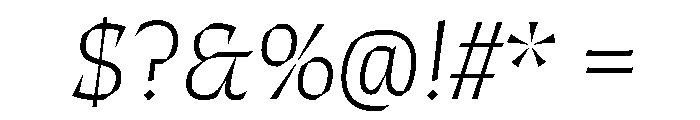 ThanatosVF DisplayThinItalic Instance Font OTHER CHARS