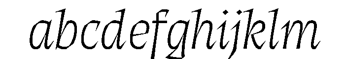 ThanatosVF DisplayThinItalic Instance FONT