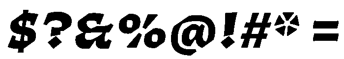 ThanatosVF TextBlackItalic Instance Font OTHER CHARS