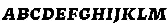 ThanatosVF TextBlackItalic Instance Font UPPERCASE