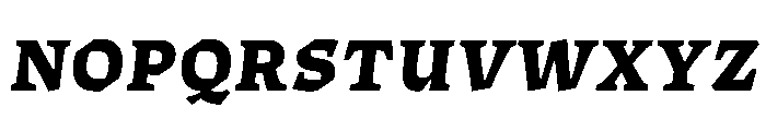 ThanatosVF TextBlackItalic Instance Font UPPERCASE