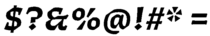 ThanatosVF TextBoldItalic Instance Font OTHER CHARS