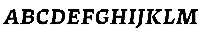 ThanatosVF TextBoldItalic Instance Font UPPERCASE