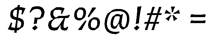 ThanatosVF TextBookItalic Instance Font OTHER CHARS