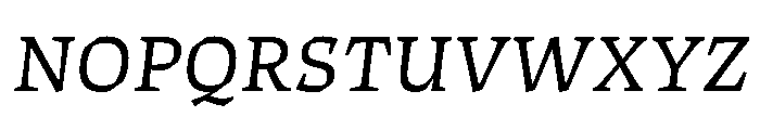ThanatosVF TextBookItalic Instance Font UPPERCASE