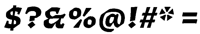 ThanatosVF TextExtraBoldItalic Instance Font OTHER CHARS