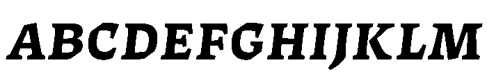 ThanatosVF TextExtraBoldItalic Instance Font UPPERCASE