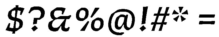 ThanatosVF TextItalic Instance Font OTHER CHARS