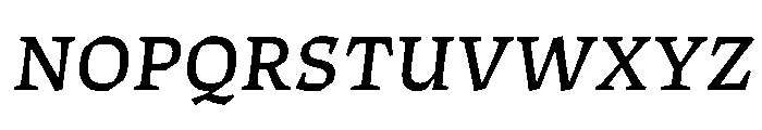 ThanatosVF TextItalic Instance Font UPPERCASE