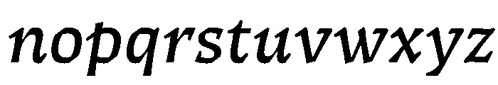 ThanatosVF TextItalic Instance Font LOWERCASE