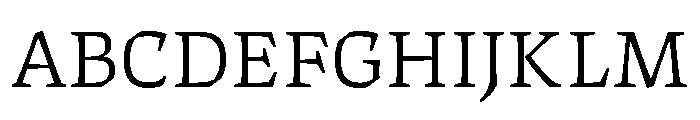 ThanatosVF TextLight Instance Font UPPERCASE
